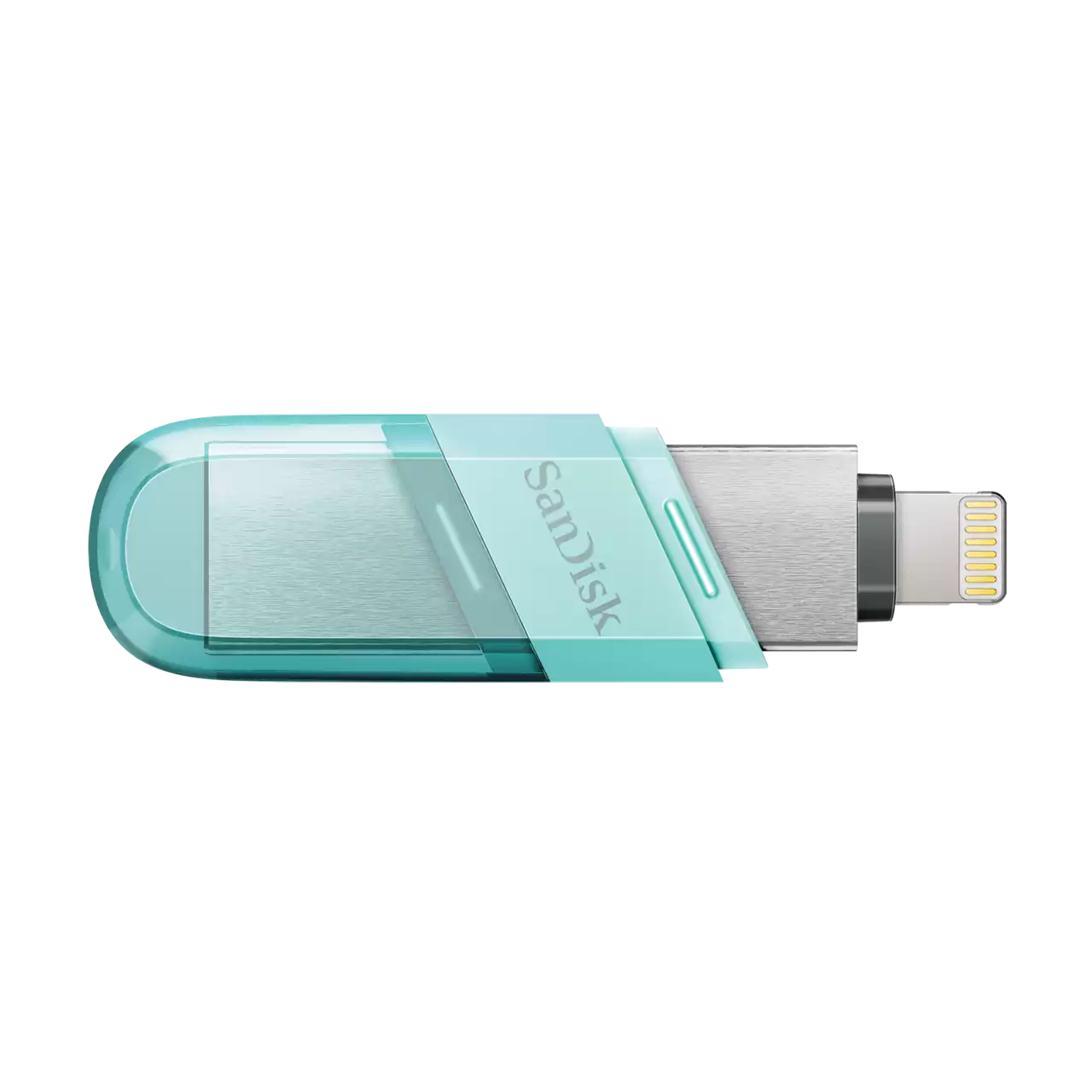 iXpand Flip USB 3.1 Type A Flip Mint - Top Down 2- Zoom Image