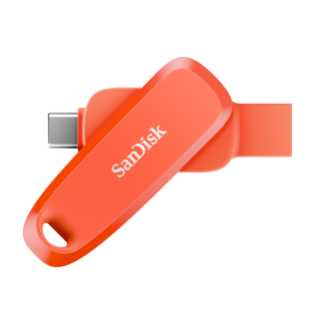 SanDisk Phone Drive for Android Nasturium Orange Front