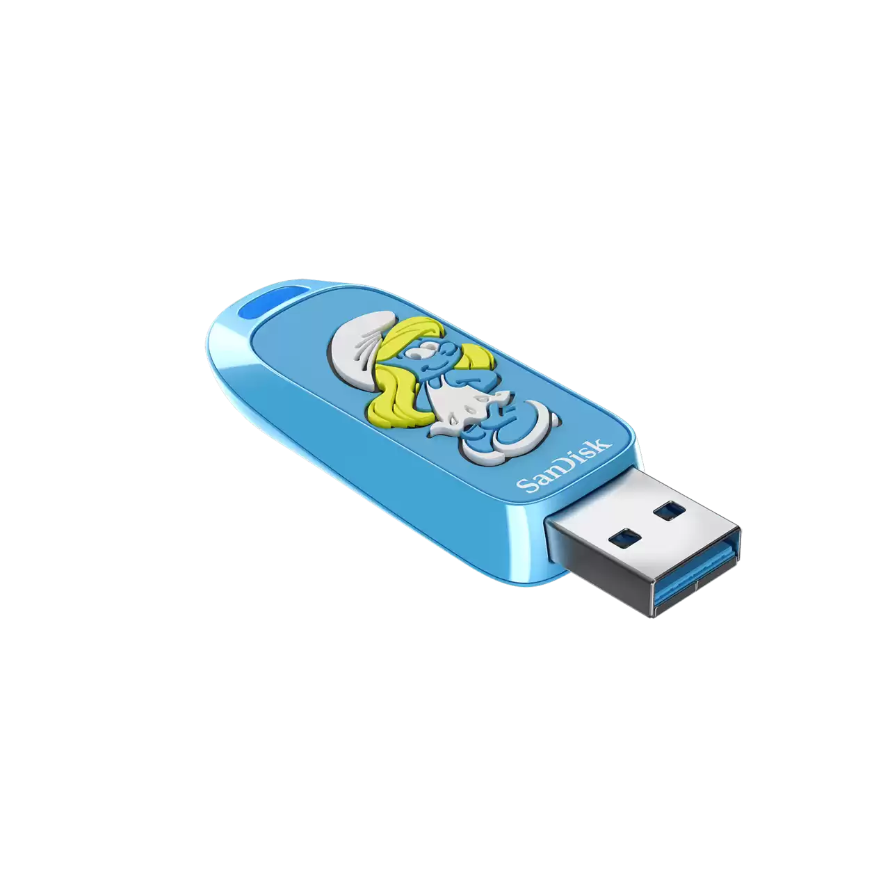 SanDisk Smurfs USB Flash Drive 256GB Angle- Zoom Image