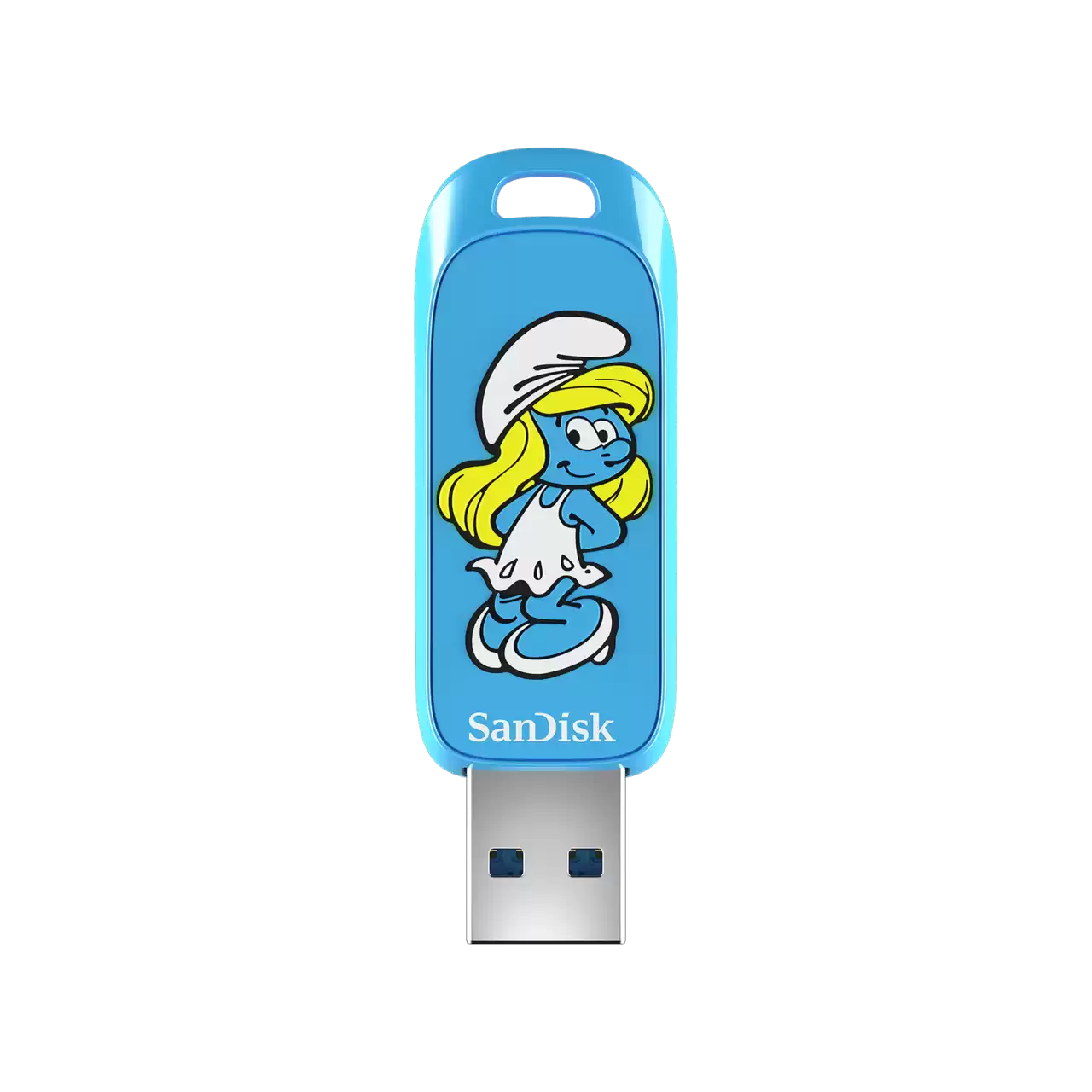 SanDisk Smurfs USB Flash Drive 256GB Front- Zoom Image