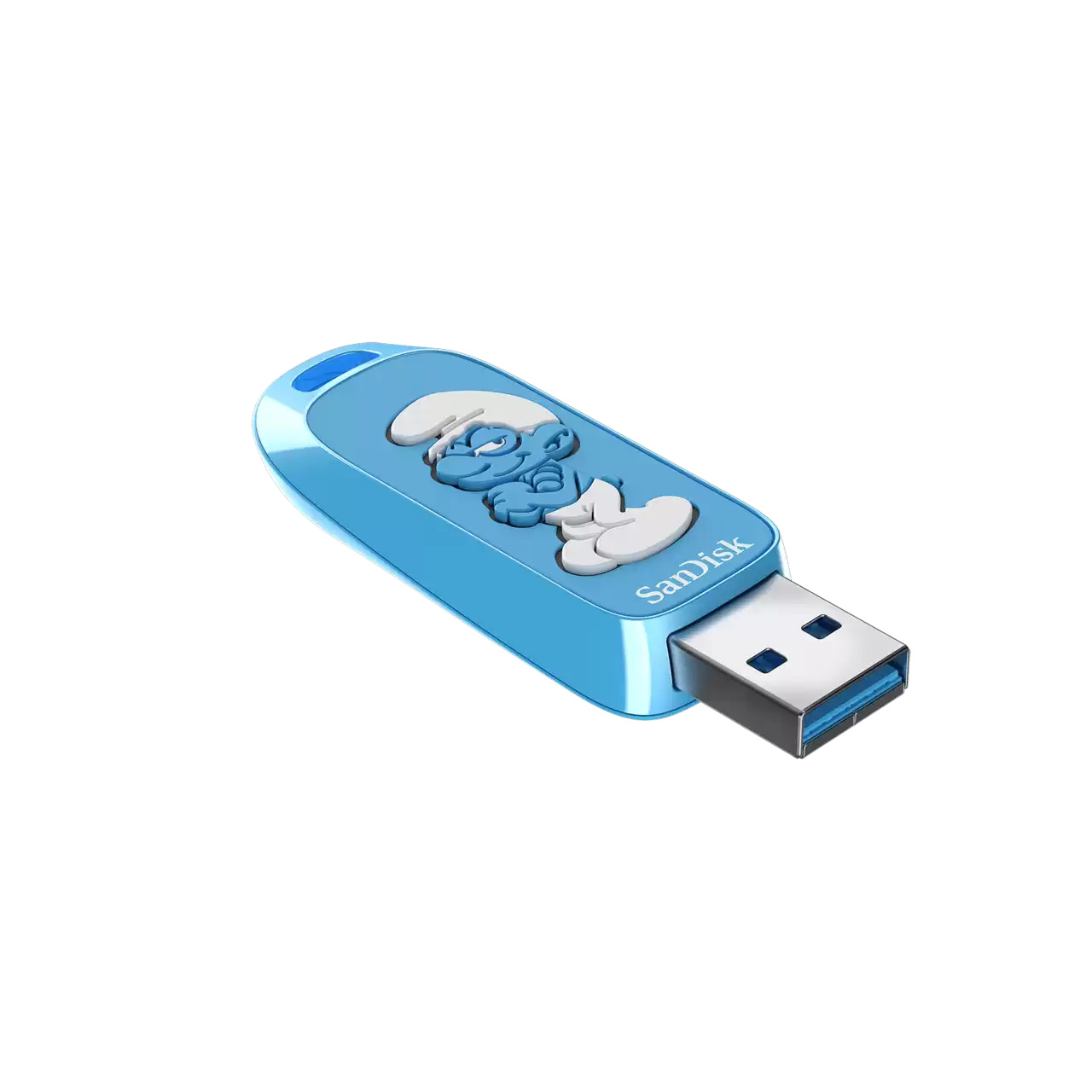 SanDisk Smurfs USB Flash Drive 64GB Angle- Zoom Image