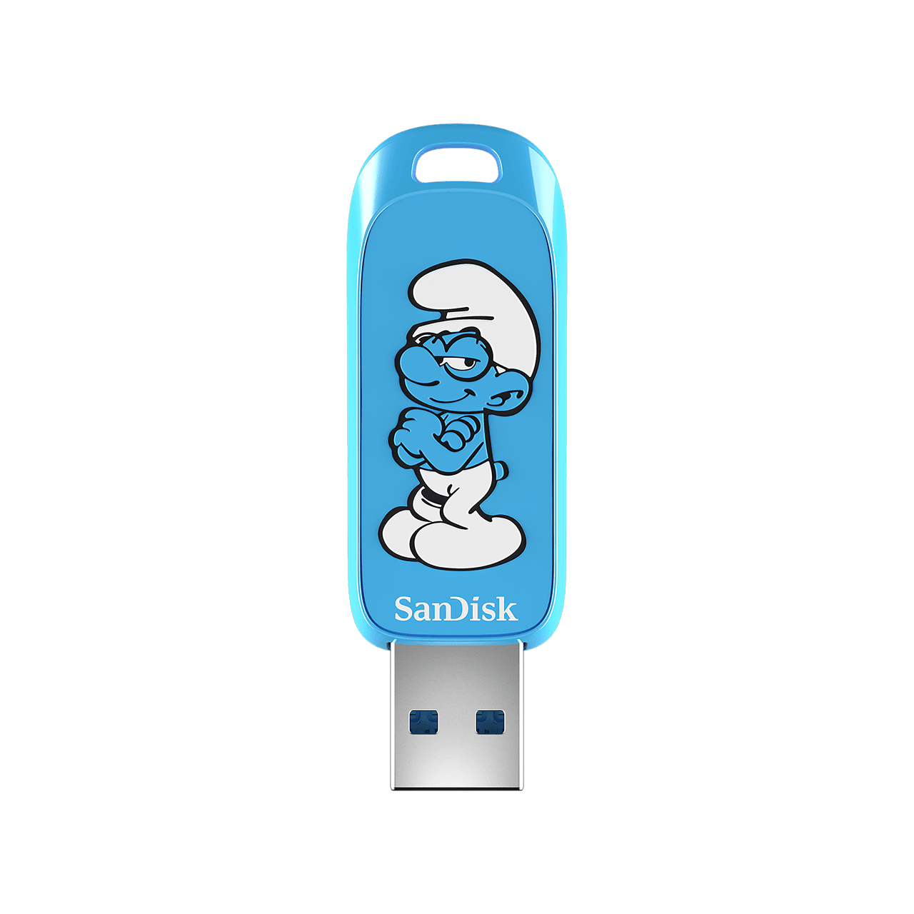 SanDisk Smurf USB Flash Drive, Brainy Smurf Edition - 64GB - Image1