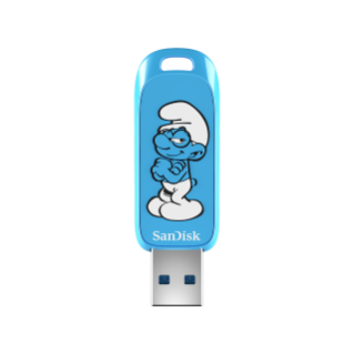 SanDisk Smurfs USB Flash Drive 64GB Front