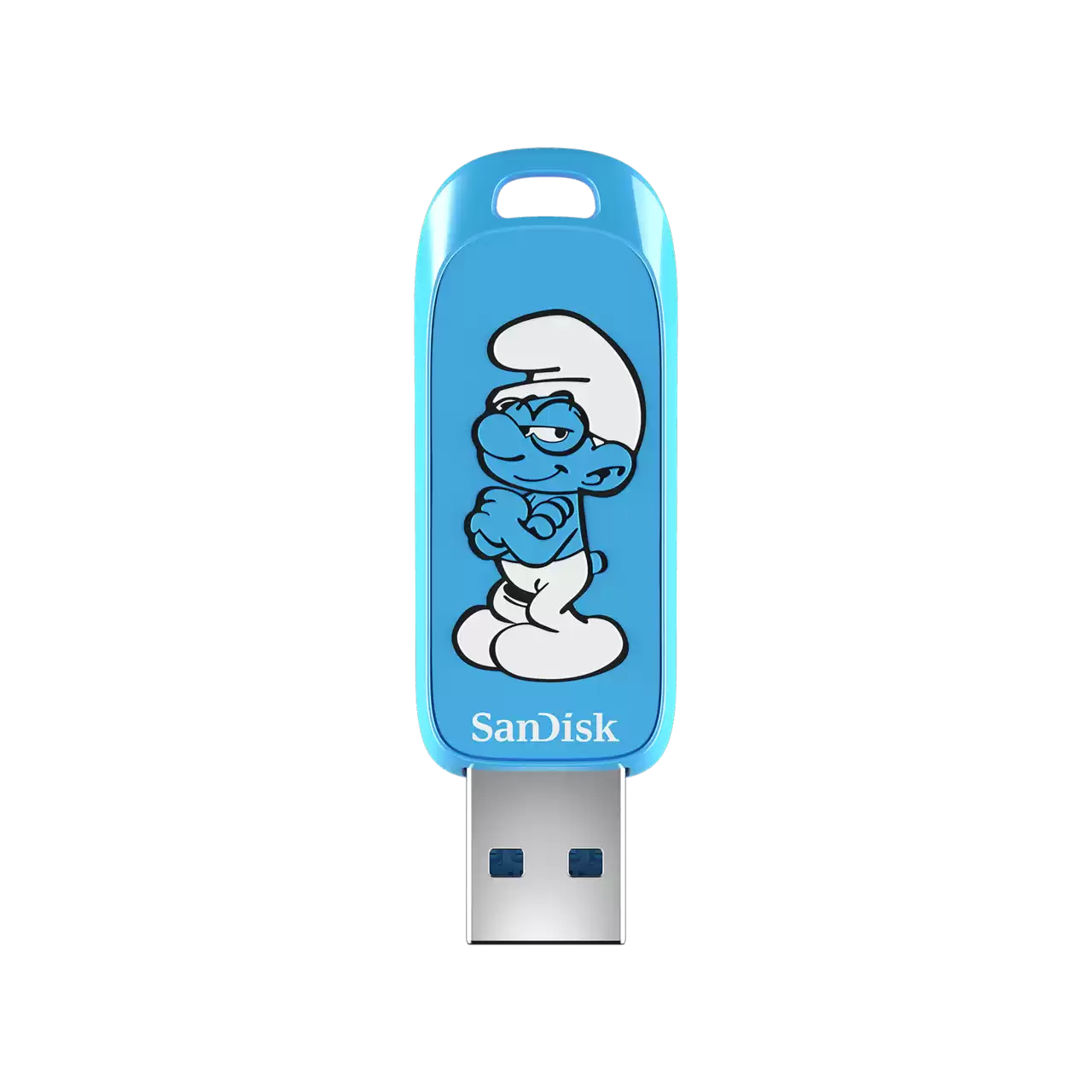 SanDisk Smurfs USB Flash Drive 64GB Front- Zoom Image