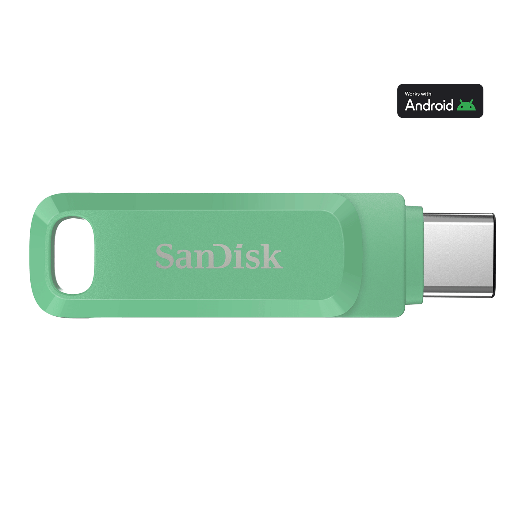 SanDisk 128GB Ultra Dual Drive Go USB Type-C Flash Drive - Absinthe, Green - SDDDC3-128G-G46AG