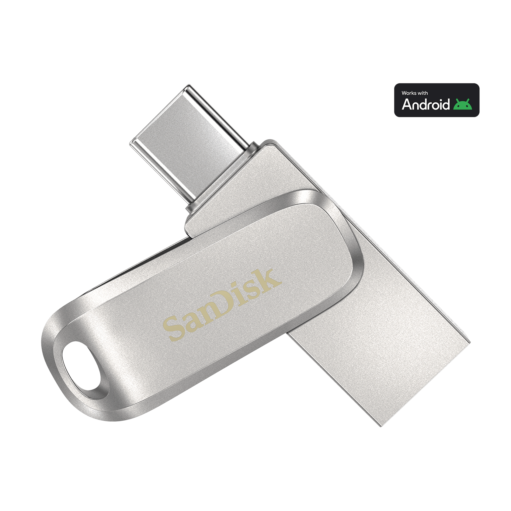 32GB Silver SanDisk Ultra Dual Drive Luxe USB Type-C™ Flash
