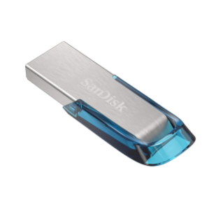 Ultra Flair USB 3.0 Tropical Blue Left Angled Up